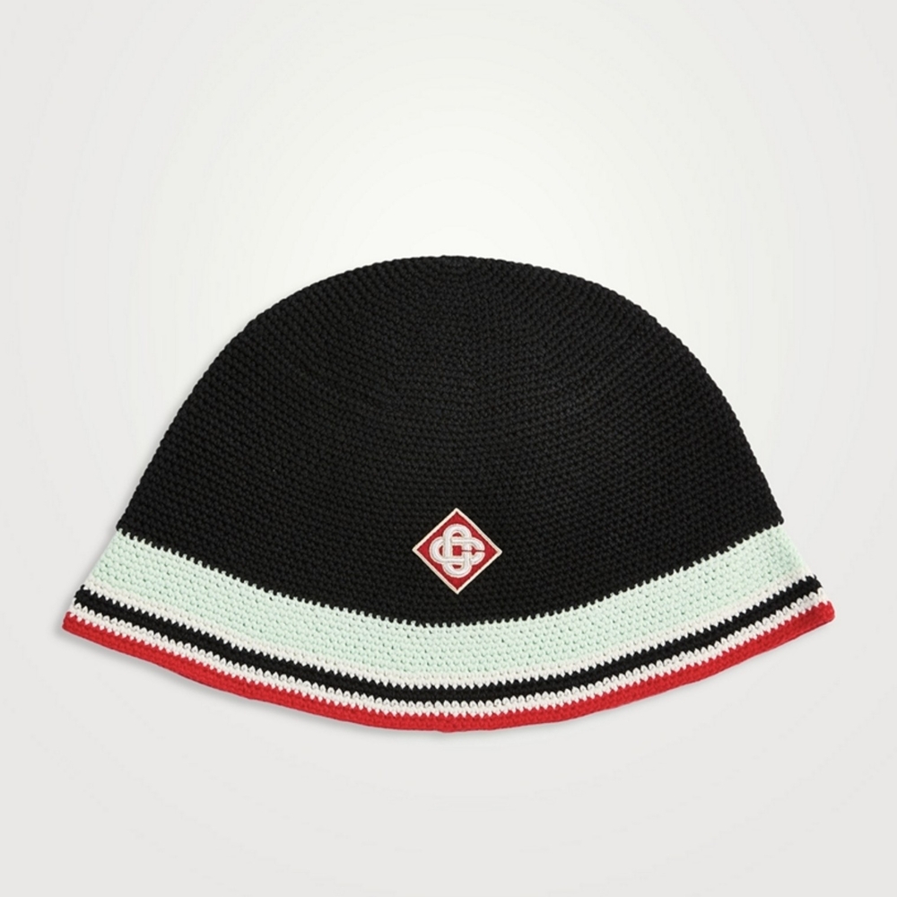 CASABLANCA Stripe Crochet Hat - UNISEX Size S/M